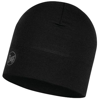 Превью  Шапка лыжная BUFF MW Merino Wool Solid Black